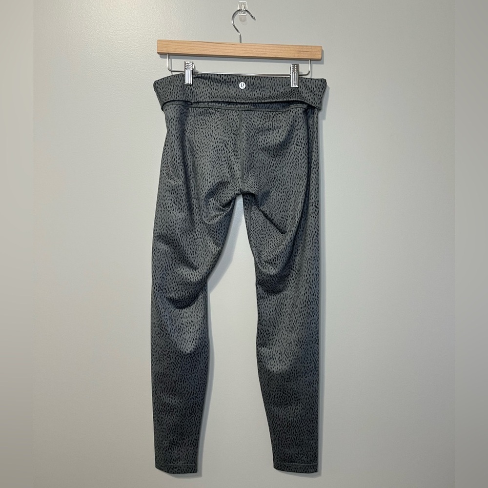 Lululemon Wunder Under Pant Full-On Luon Roll Down Dottie Dash - Picture 10 of 12